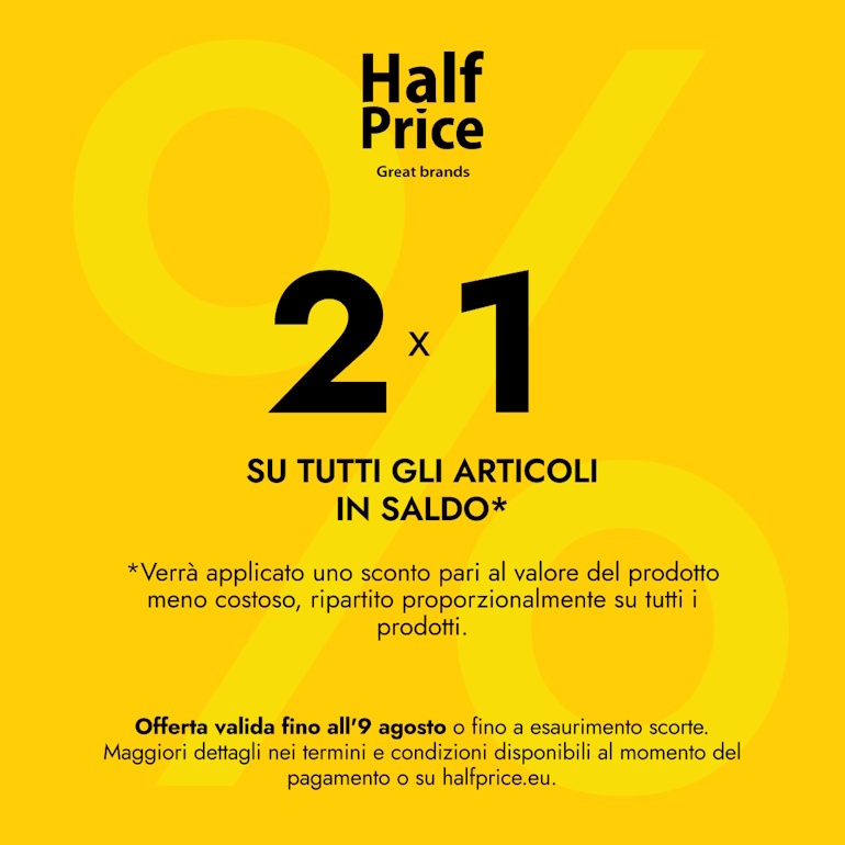 2x1 da Half Price